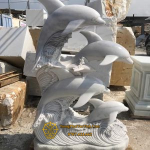 Bán tượng cá heo bằng đá cẩm thạch tại Đà Nẵng (CH004)